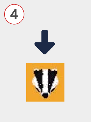 Exchange dot to badger - Step 4