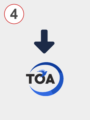 Exchange eth to toa - Step 4